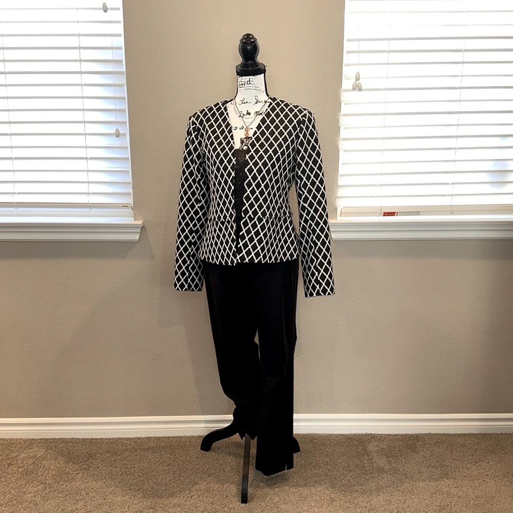 NWOT Ellen Tracey | Diamond Print Jacket